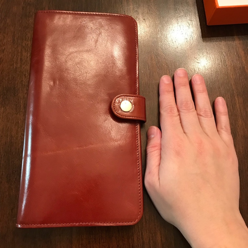 Brown leather wallet